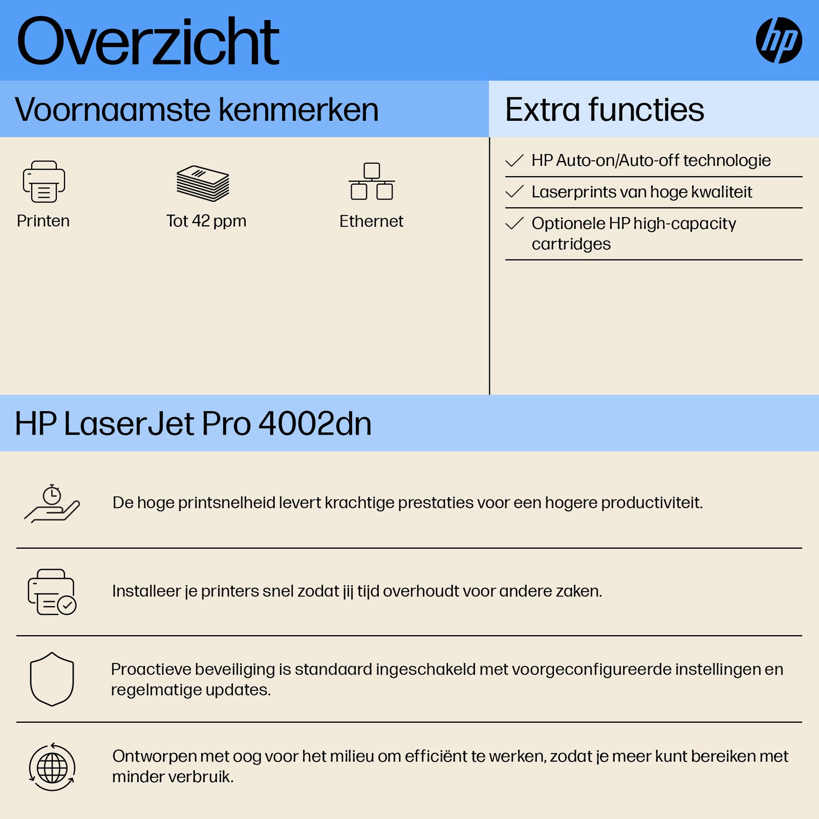 HP LaserJet Pro 4002dn Drucker 2Z605F#B19