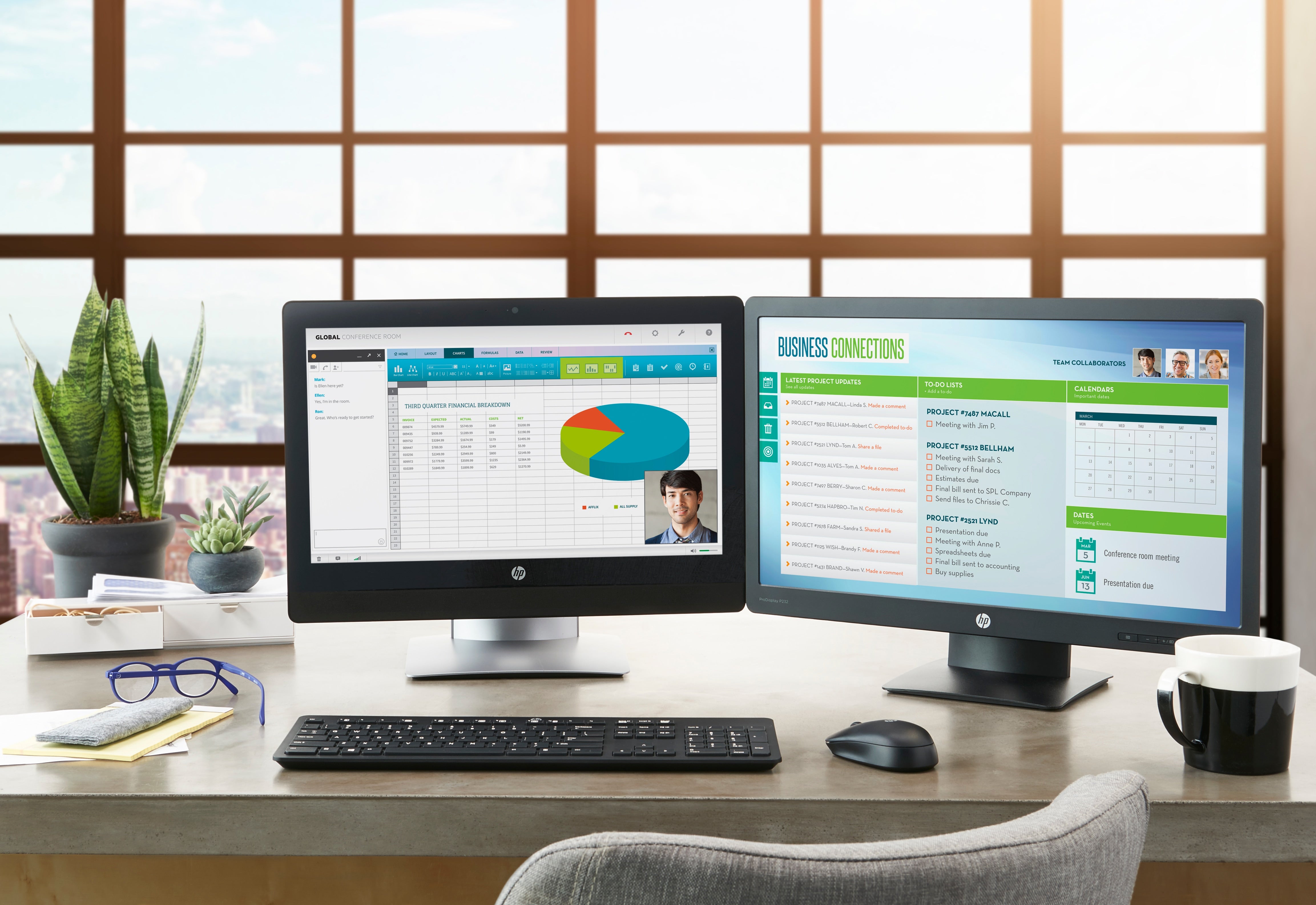 HP ProDisplay Monitor P232 de 23 pulgadas computer monitor 58.4 cm (23") 1920 x 1080 pixels Full HD LED Black K7X31AA