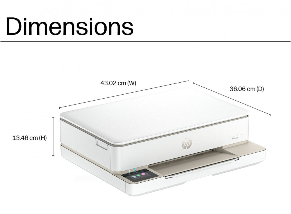 HP ENVY 6122e Wireless All-in-One Farbe Drucker, Instant Ink; Fotodruck 714L9B#629