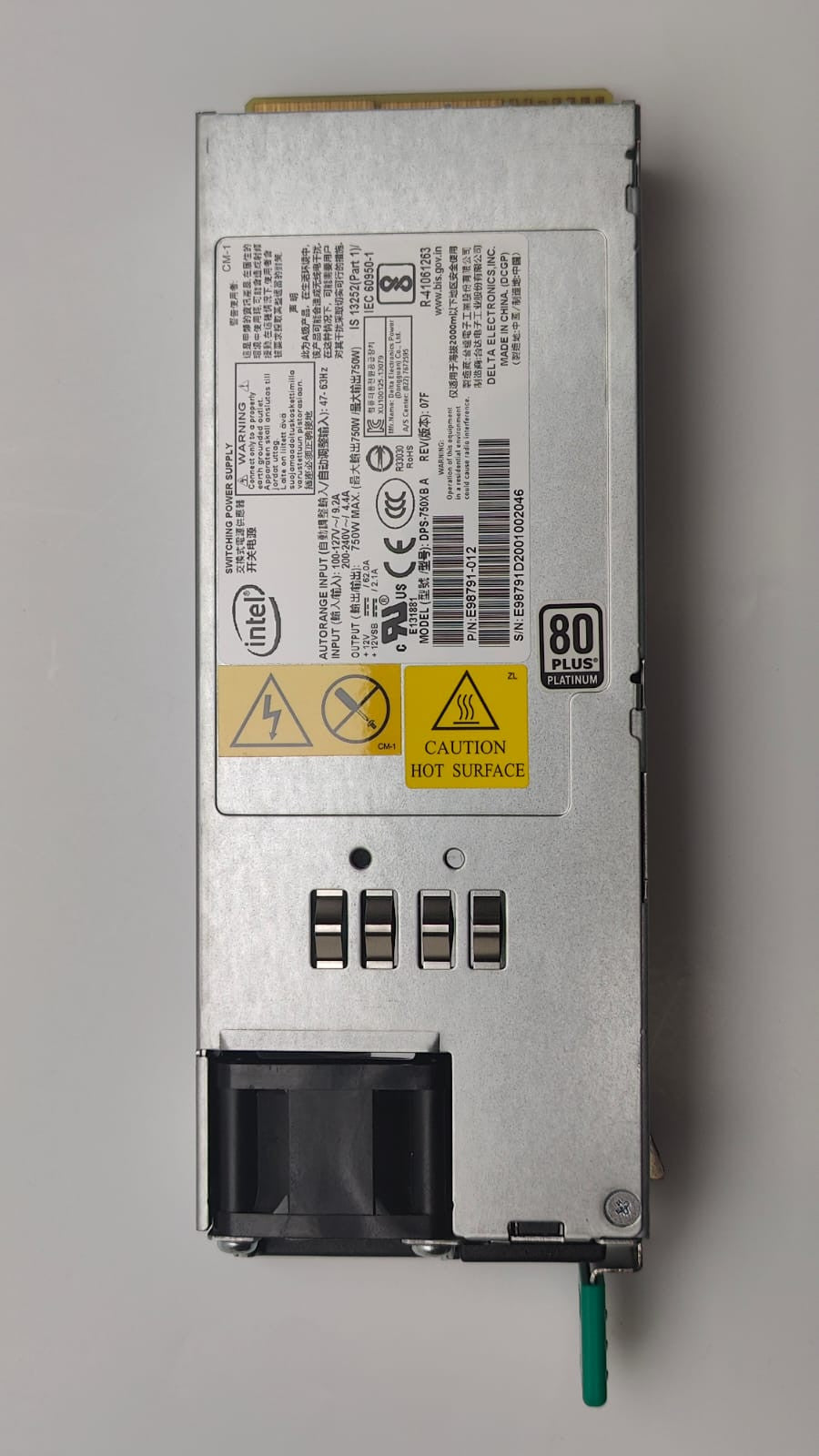 Extreme Networks 750W PWR-Versorgung für Netzwerkanwendungen WS-PSI-750W-01