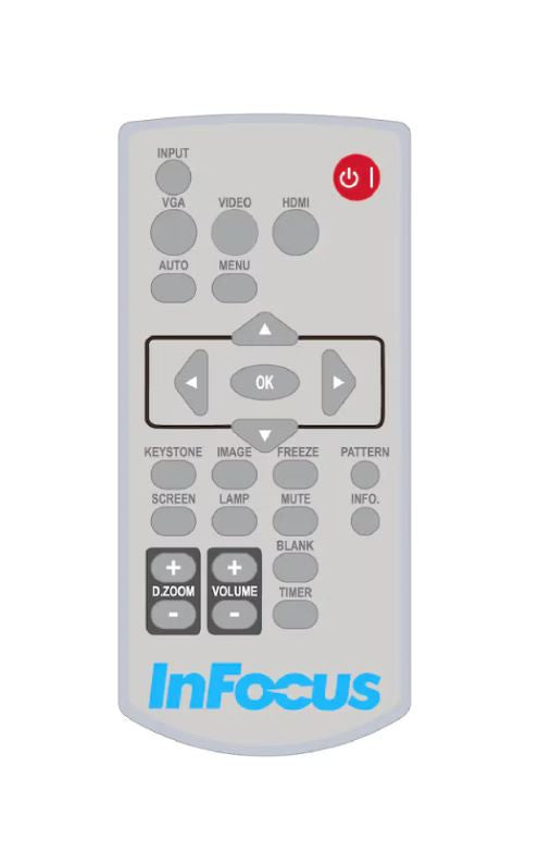 InFocus HW-NAVIGATOR-6 remote control Projector Press buttons HW-NAVIGATOR-6
