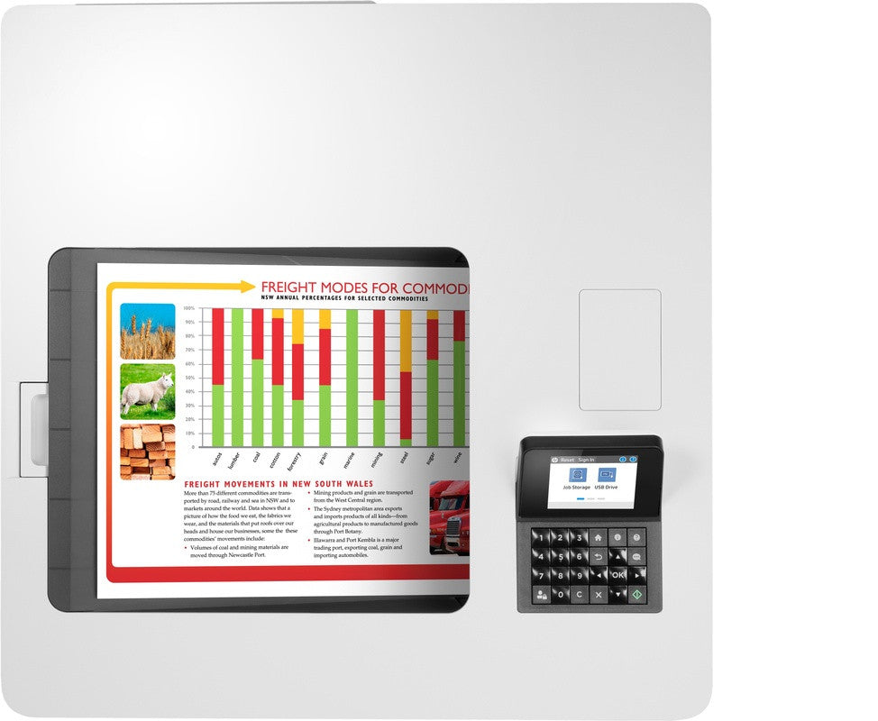 HP Color LaserJet Enterprise LaserJet Enterprise M554dn Kleur Printer, Alleen Ethernet; Dubbelzijdig 7ZU81A#BAZ