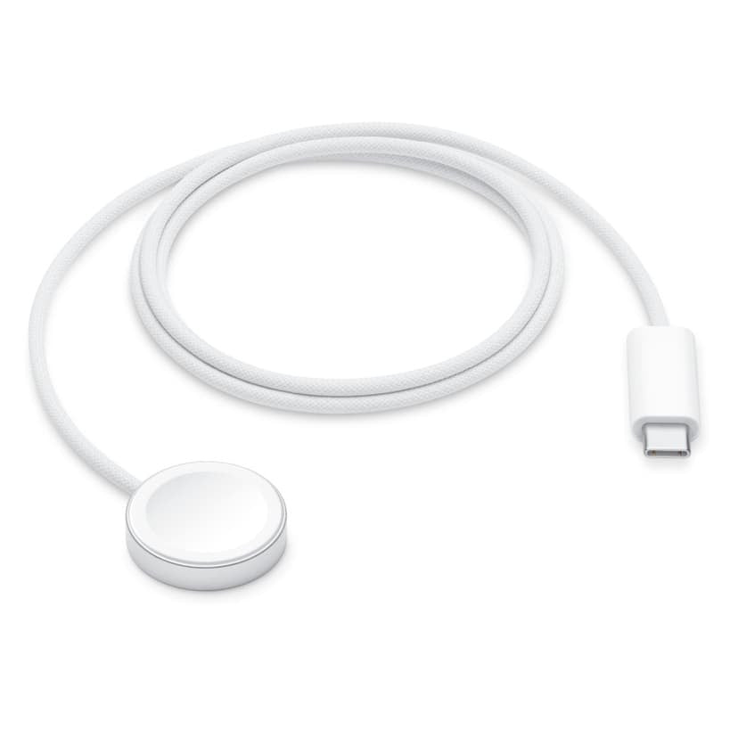 Apple MT0H3ZM/A Ladegerät für Mobilgeräte Smartwatch Weiß USB Kabelloses Aufladen Schnellladung Drinnen MT0H3ZM/A