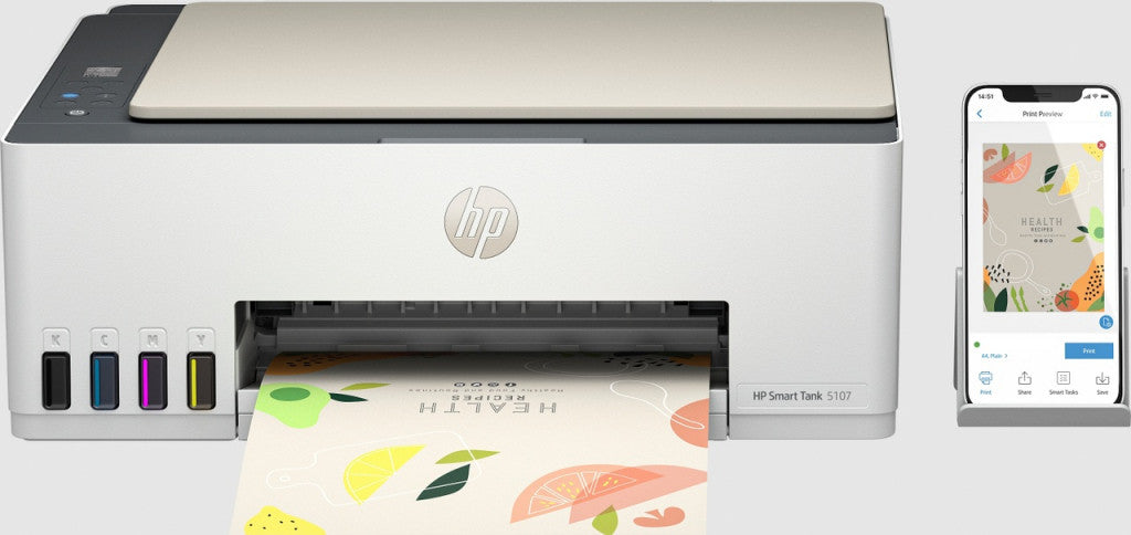HP Smart Tank 5107 AiO-Drucker:EUR/UK 5D1B1A#BHC
