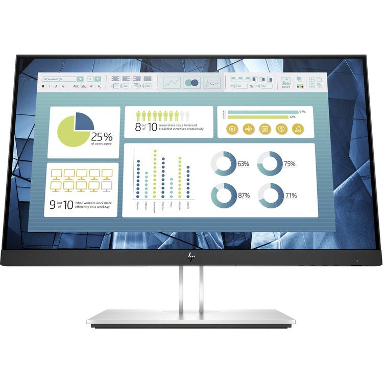 HP E-Series E22 G4 computer monitor 54,6 cm (21.5") 1920 x 1080 Pixels Full HD LCD Zwart, Zilver 9VH72AA#ABB
