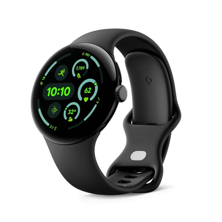 Google Pixel Watch 3 AMOLED 45 mm Digital Touchscreen Schwarz WLAN GPS GA05785-DE