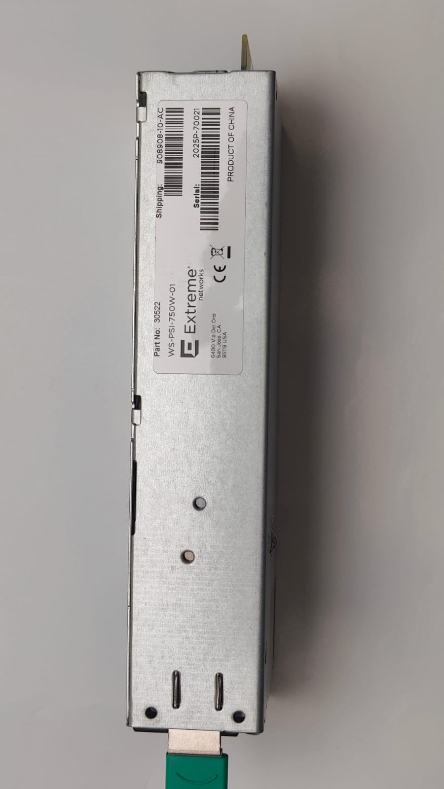 Extreme Networks 750W PWR-Versorgung für Netzwerkanwendungen WS-PSI-750W-01