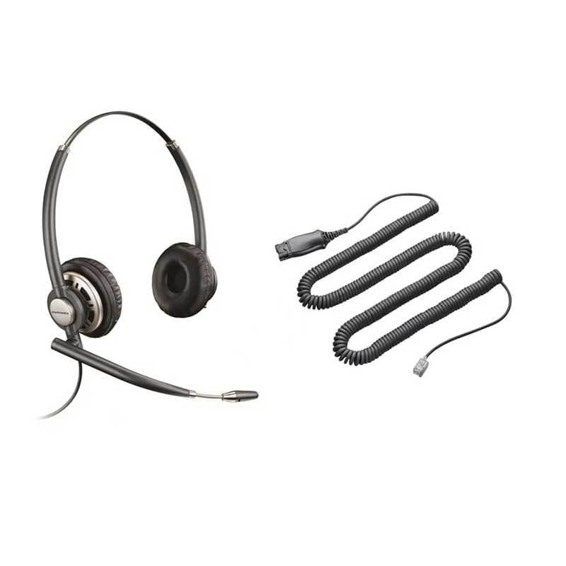Poly HW720 Headset Bedraad Hoofdband Kantoor/callcenter Zwart