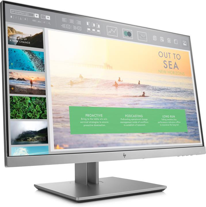 HP Monitor EliteDisplay E233 Zilver HP vernieuwen 1FH46AA
