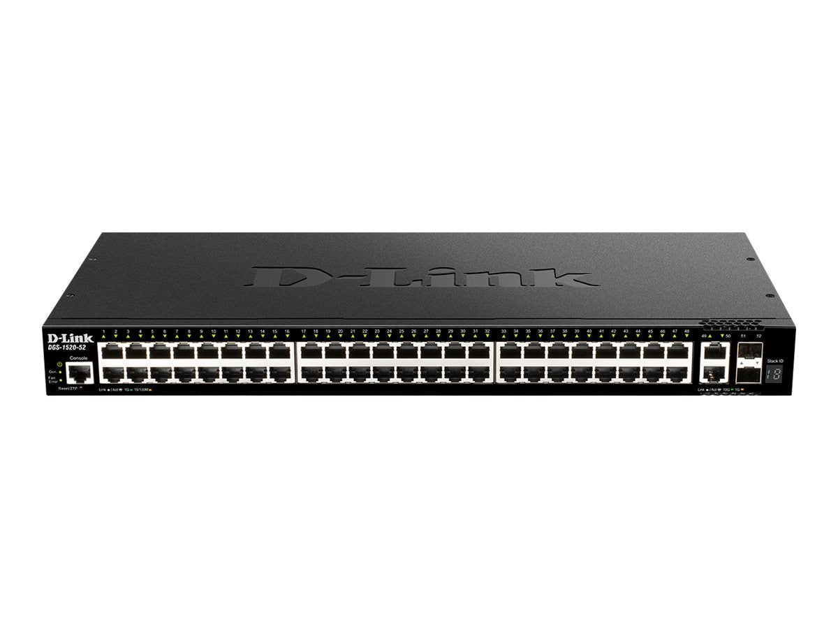 D-Link DGS-1520-28/E netwerk-switch Managed L3 10G Ethernet (100/1000/10000) 1U Zwart DGS-1520-28/E