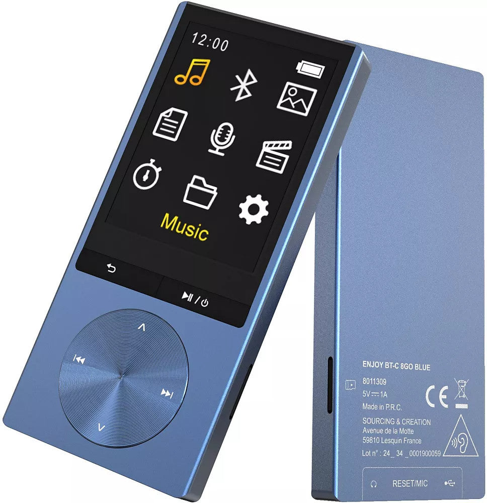 ESSENTIAL Geniet van de BT-C 8GB Blue 2024 MP4-speler 8011309