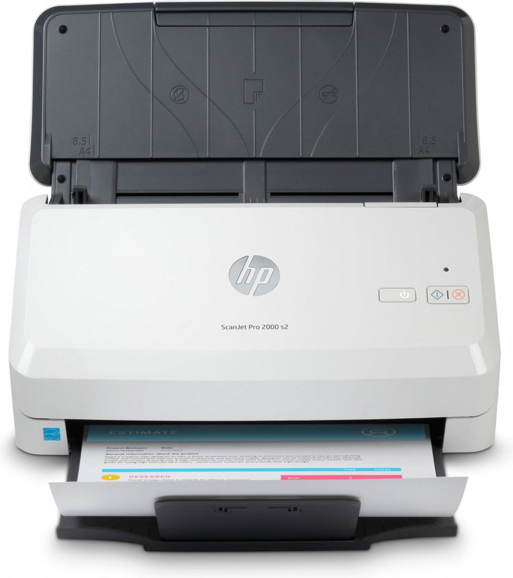 HP Scanjet Pro 2000 s2 Sheet-feed Scanner Paginascanner 600 x 600 DPI A4 Zwart, Wit 6FW06A#B19