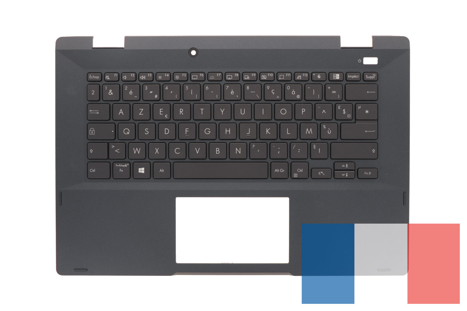 AZERTY toetsenbordindeling voor Franse en Belgische markt.