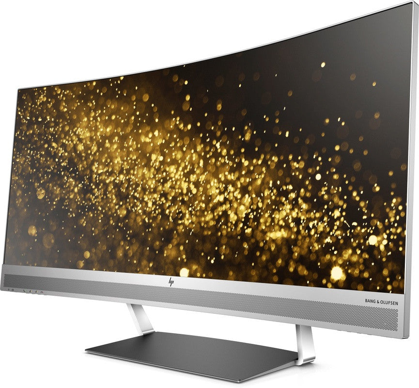 Curved HP monitor. Gebogen display