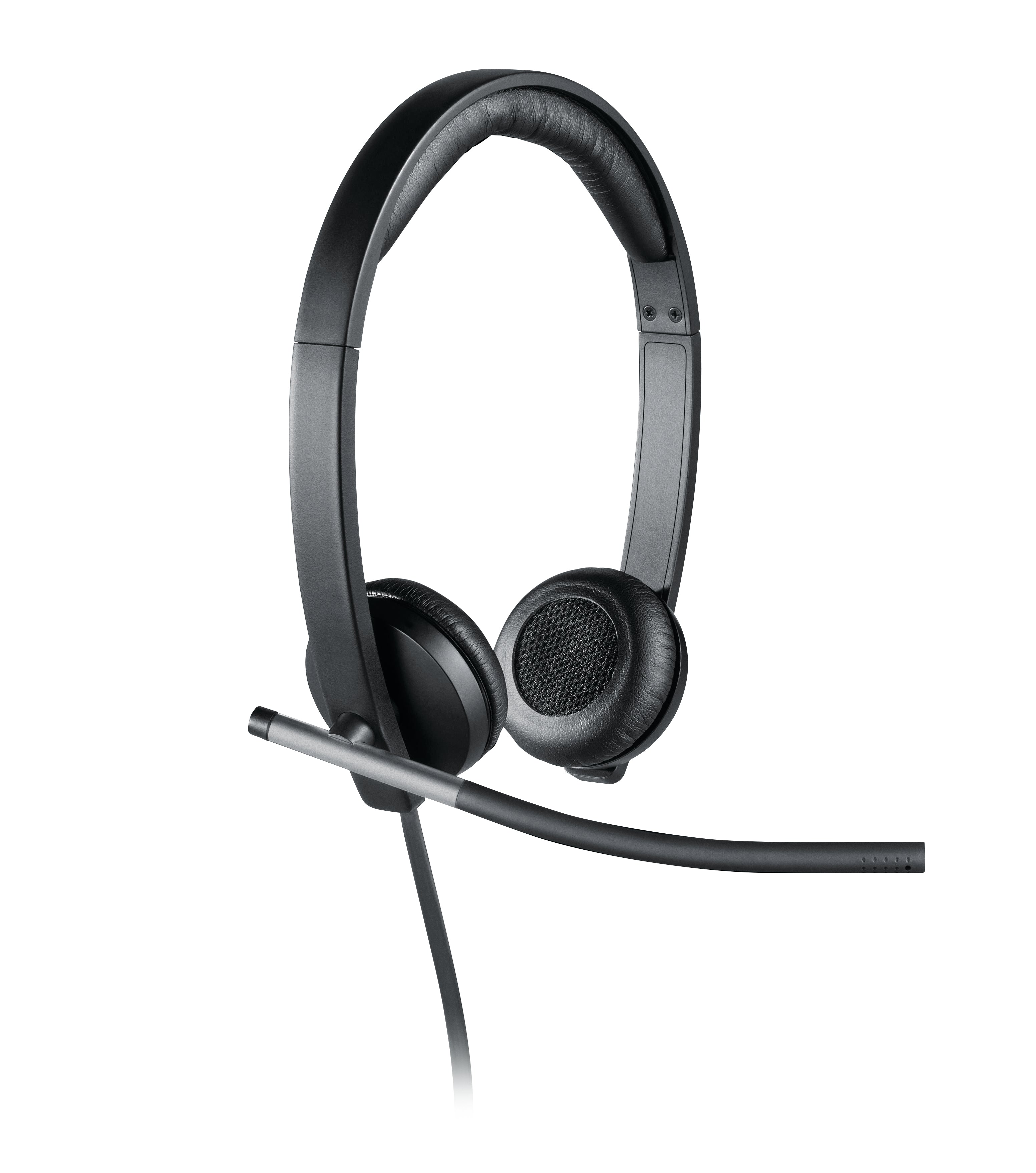 Logitech 981-000519 hoofdtelefoon/headset Bedraad Hoofdband Kantoor/callcenter USB Type-A Zwart, Zilver