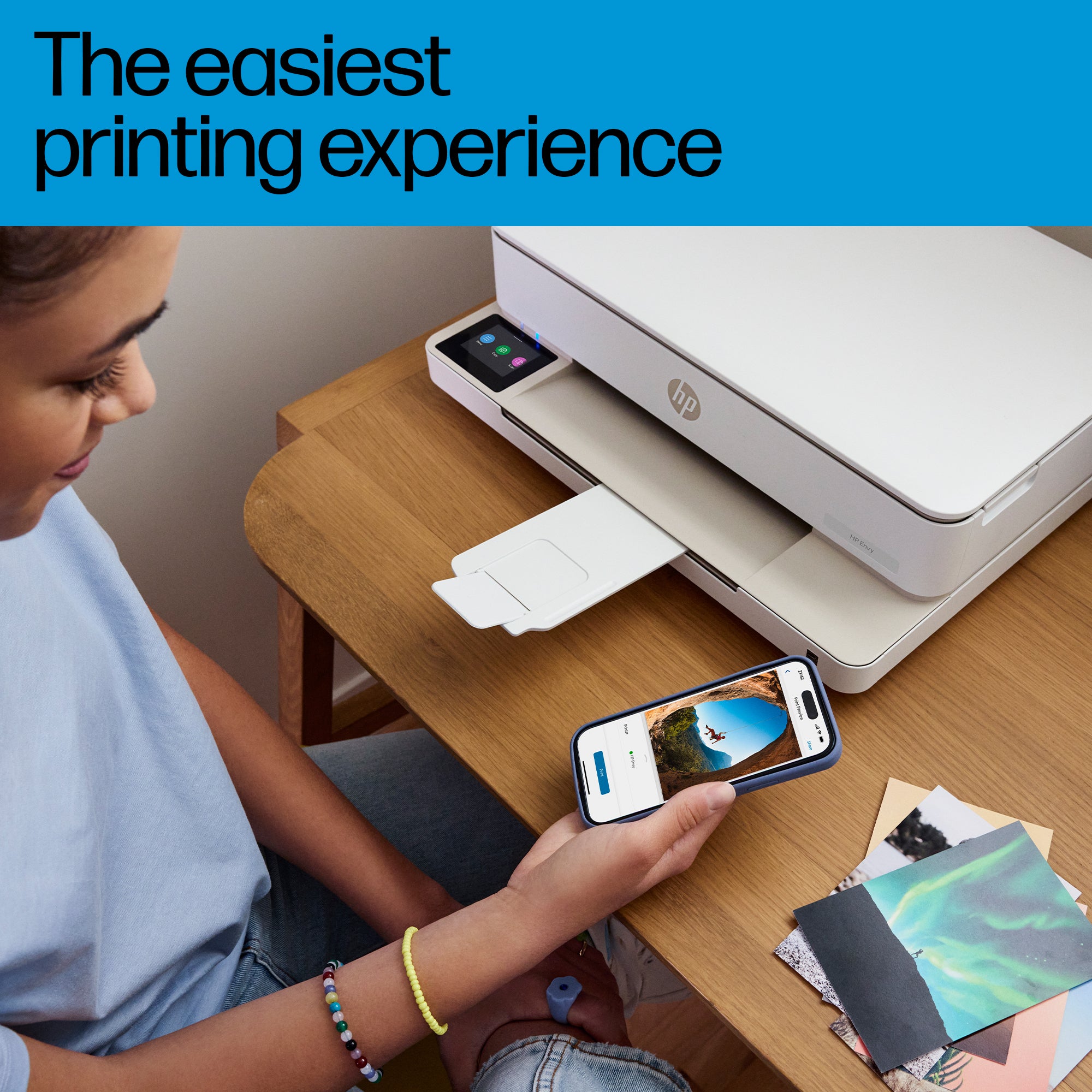 HP ENVY 6132e Wireless All-in-One Kleur Printer, Instant Ink; Foto's printen
