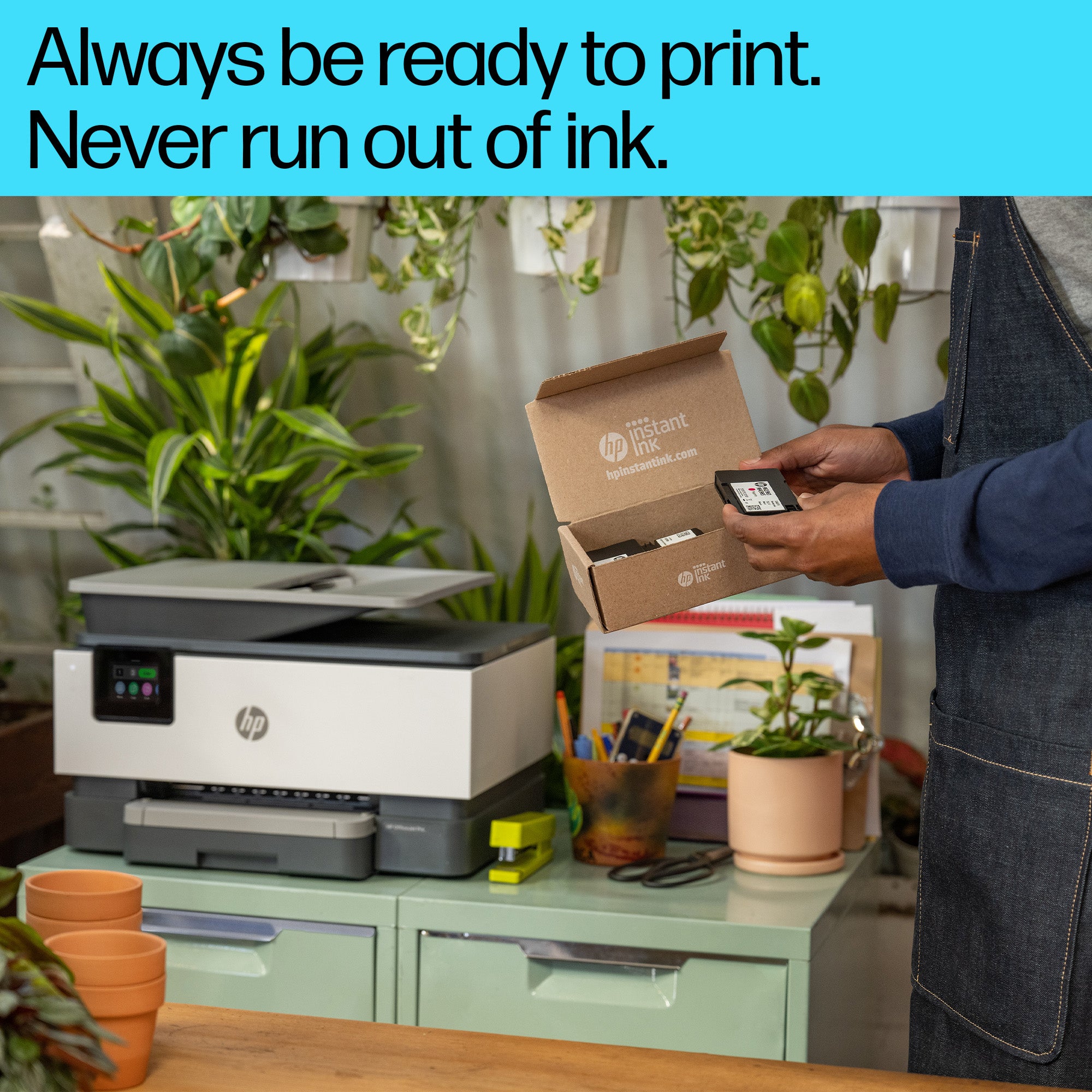 HP OfficeJet Pro 9120e Wireless All-in-One Color Printer, Instant Ink; Two-sided printing 403X8B#629