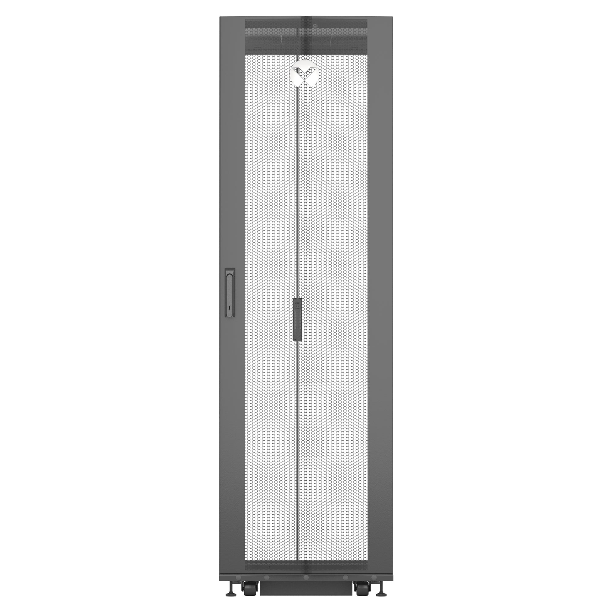Vertiv VR3300 rack 42U Vrijstaande rek Zwart, Transparant