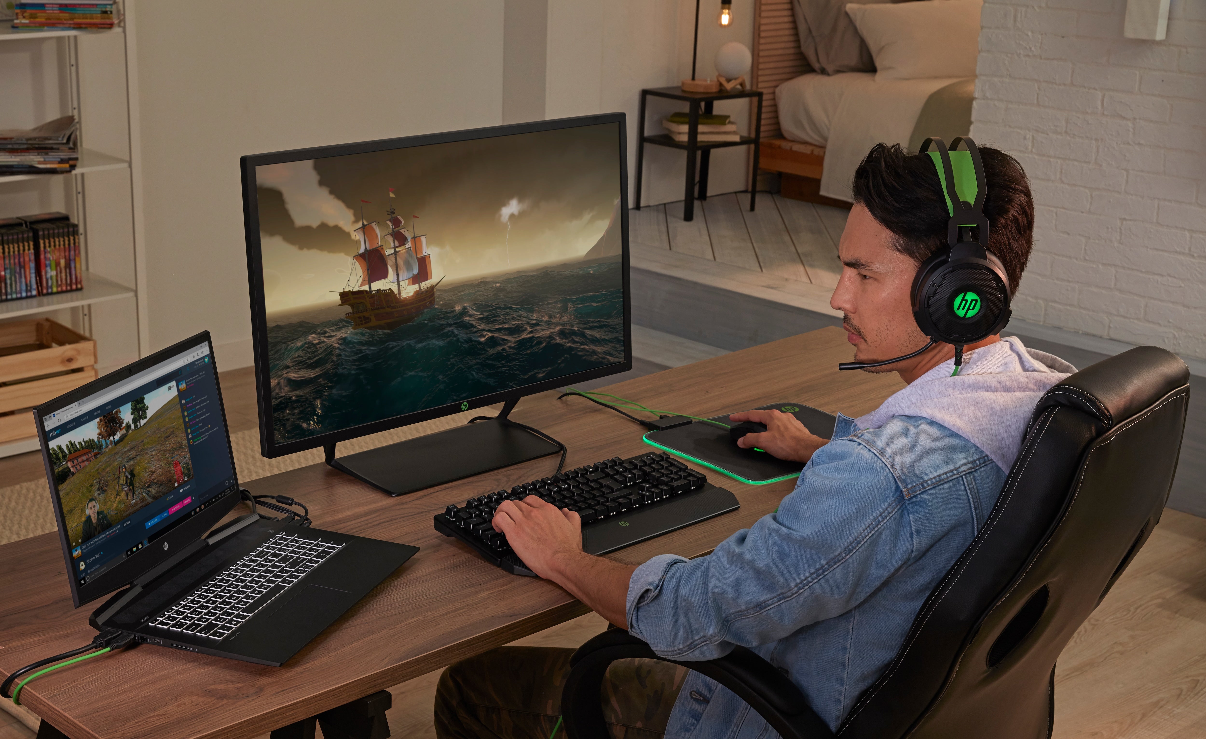 HP Pavilion Gaming Toetsenbord 800 AZERTY Frans 5JS06AA#ABF