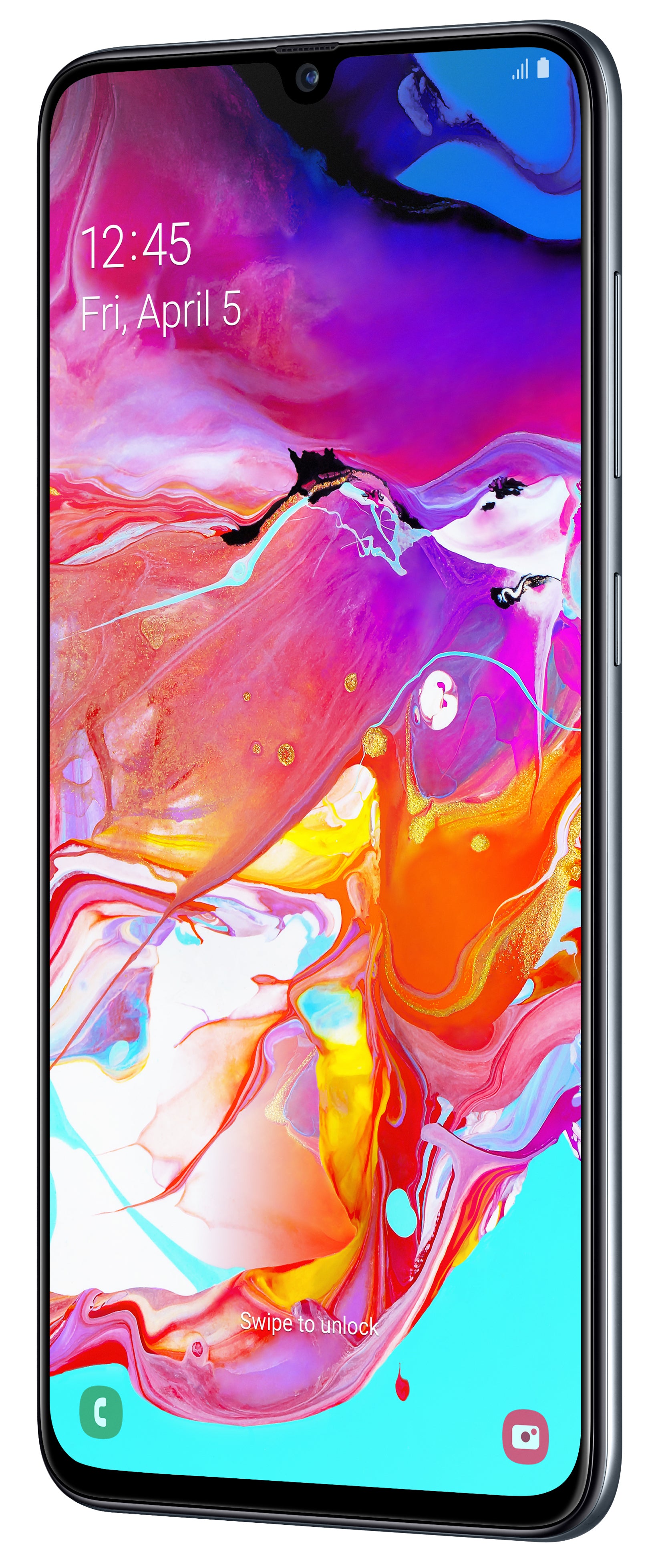 Samsung Galaxy A70 SM-A705F 17 cm (6.7") Android 9.0 4G 6 GB 128 GB 4500 mAh Black SM-A705FN/DS