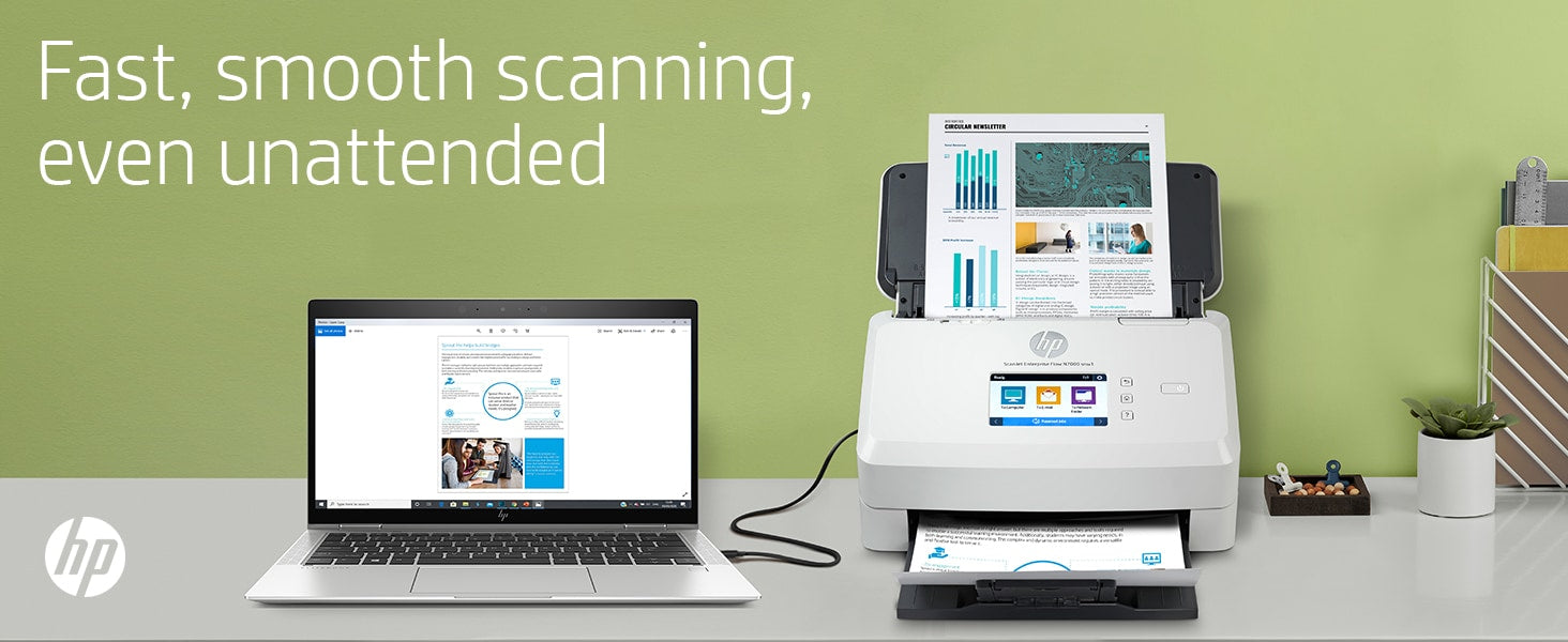 HP Scanjet Enterprise Flow N7000 Paginascanner 600 x 600 DPI A4 Wit