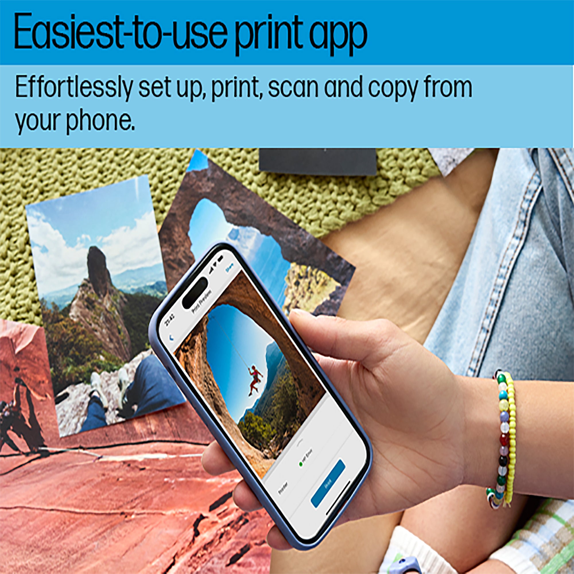 HP ENVY 6122e Wireless All-in-One Kleur Printer, Instant Ink; Foto's printen