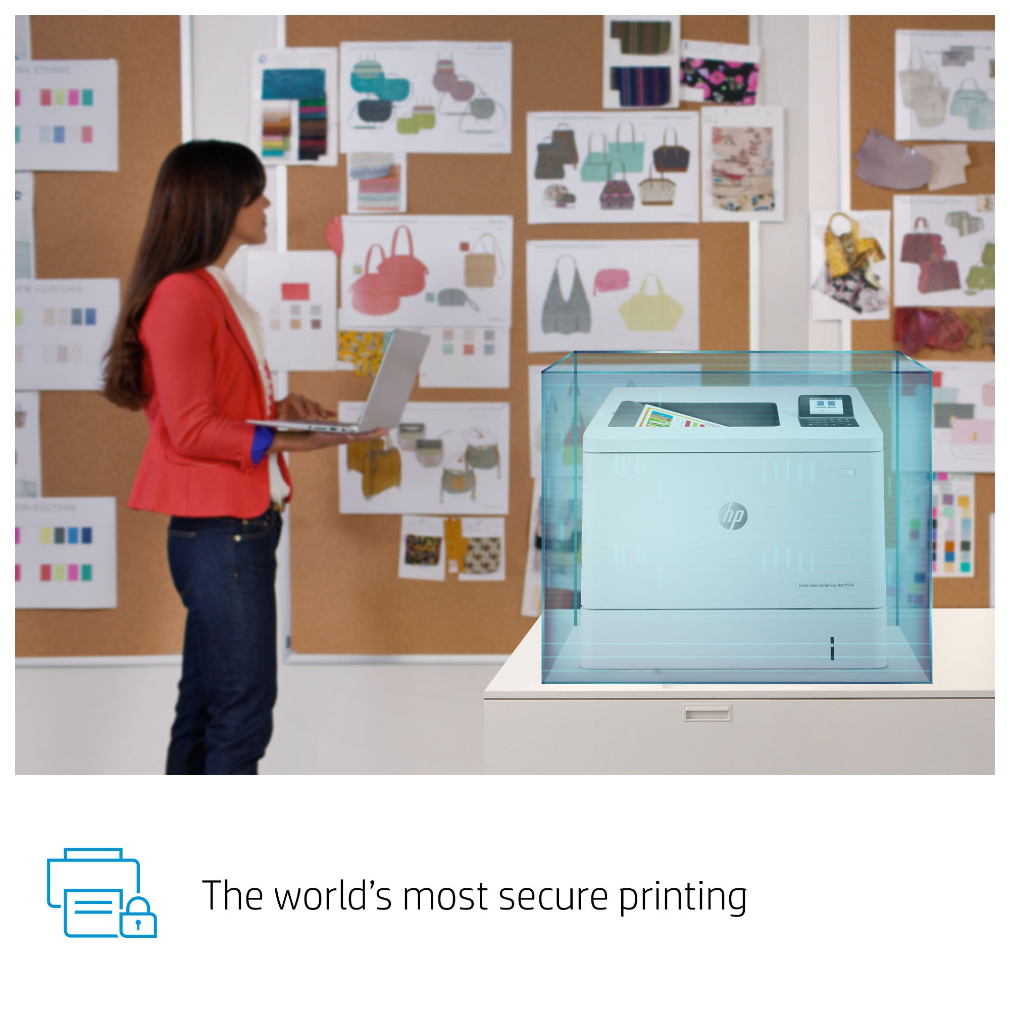 HP Color LaserJet Enterprise LaserJet Enterprise M554dn Kleur Printer, Alleen Ethernet; Dubbelzijdig