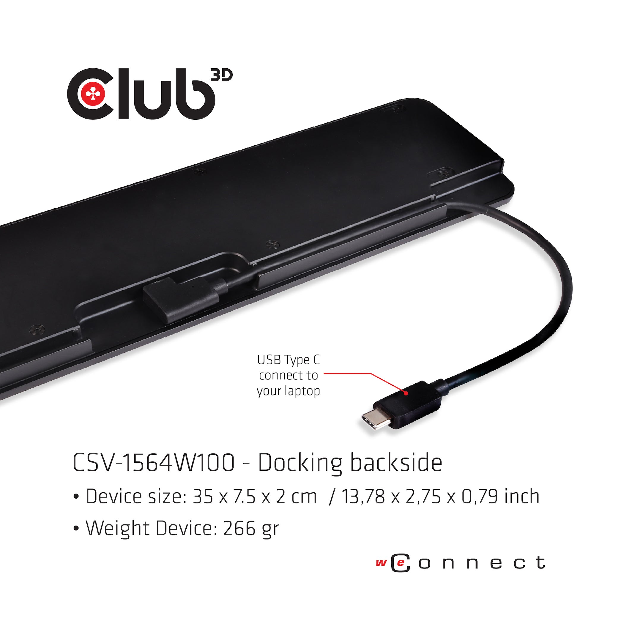 CLUB3D Club 3D USB Type-C Dockingstation – Verbind 3 Schermen & Laad Je Laptop Snel met 100W + Gratis charger inbegrepen