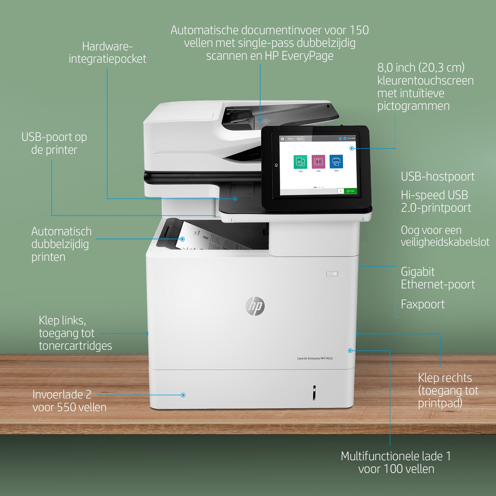 HP LaserJet Enterprise M635h MFP