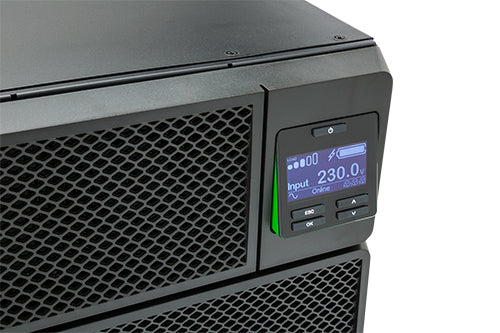 APC Smart-ups On-Line SRT10KRMXLI-10kW/VA, 6x C13 + 4x C19 + Hardwire 1 phase output, Rackmountable, Embedded NMC