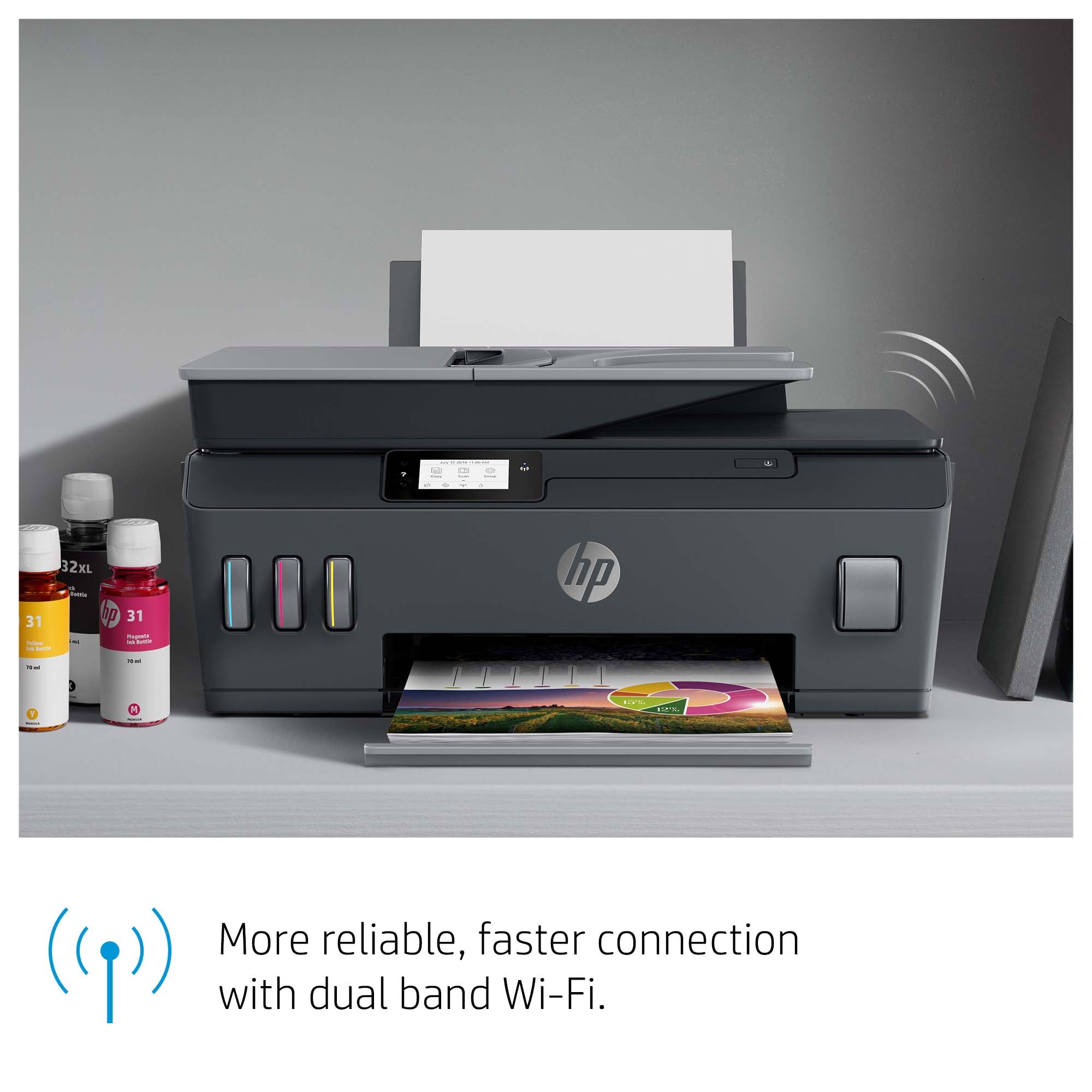 HP Smart Tank Plus 655 Wireless All-in-One Color Printer, Copier, Scanner