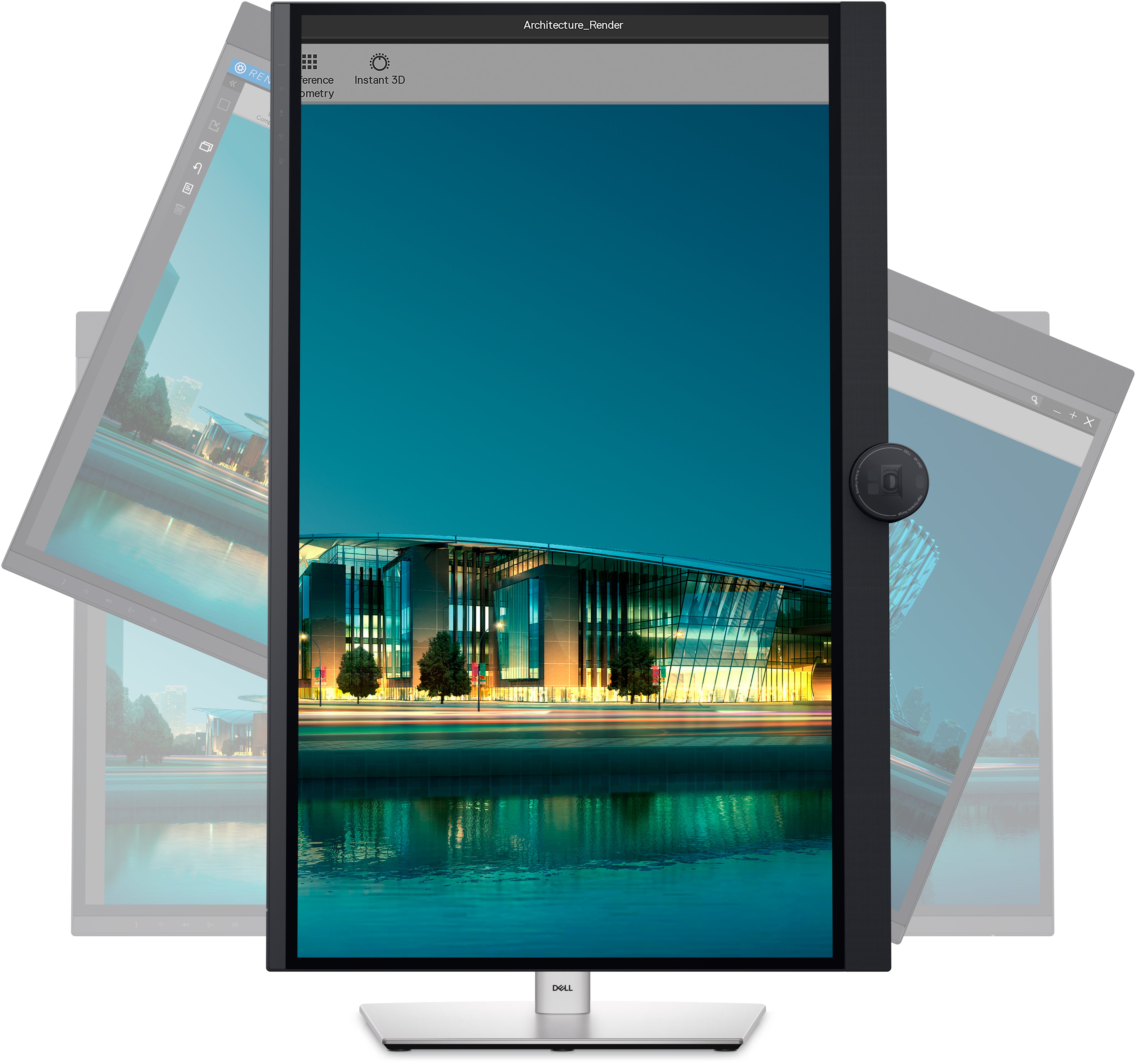 DELL UltraSharp U3224KBA LED display 80 cm (31.5") 6144 x 3456 Pixels 6K Ultra HD LCD Zwart, Zilver