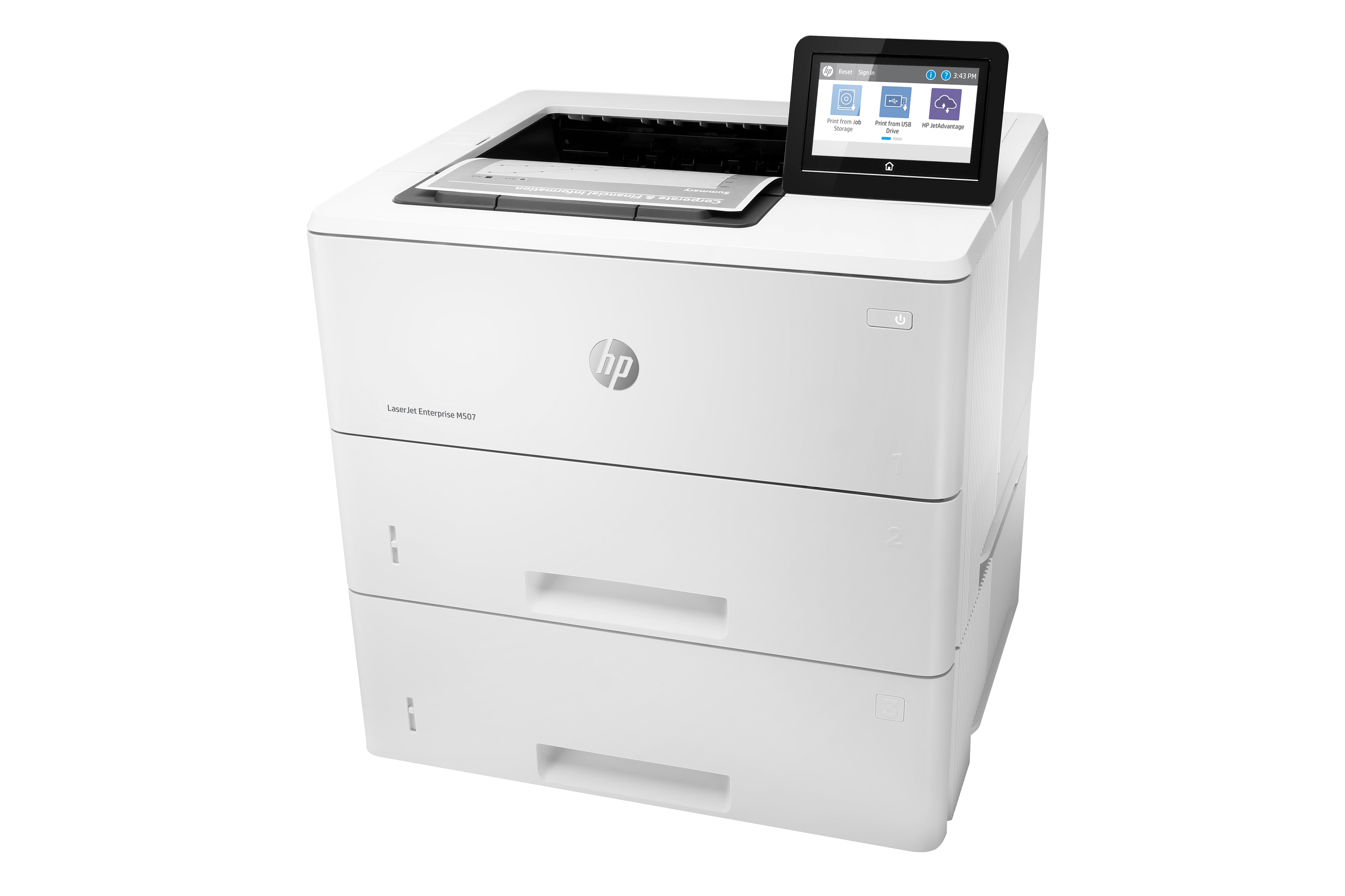 HP LaserJet Enterprise M507x Draadloos Zwart-wit Printer, Dubbelzijdig