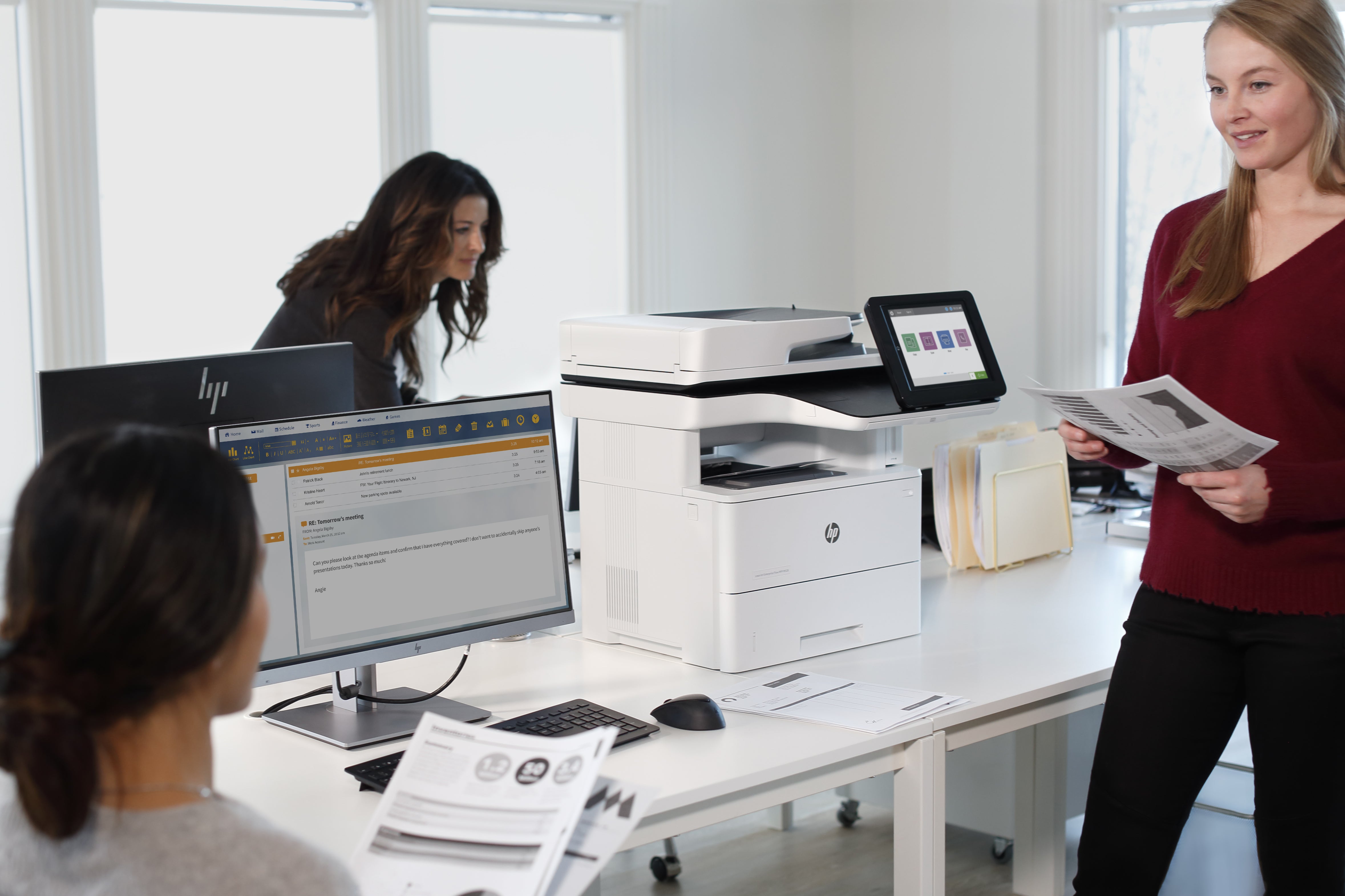 HP LaserJet Enterprise M528dn Draadloos Multifunction Zwart-wit Printer, Kopieerapparaat, scanner; dubbelzijdig