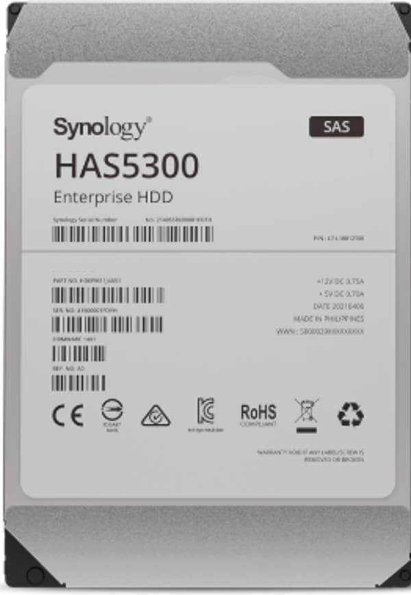 Synology HAS5300-16T interne harde schijf 16 TB 7200 RPM 512 MB 3.5" SAS
