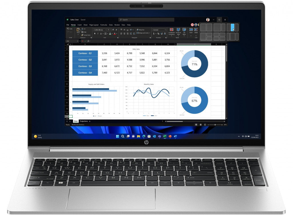 HP ProBook 450 15.6" G10I7-1355U 16GB 512GB W11P QWERTY VS 9G2A5ET#ABH