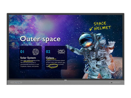 BenQ 86 inch RM8603 Interactive flat panel display with soundbar 9h.f7dtk.de3