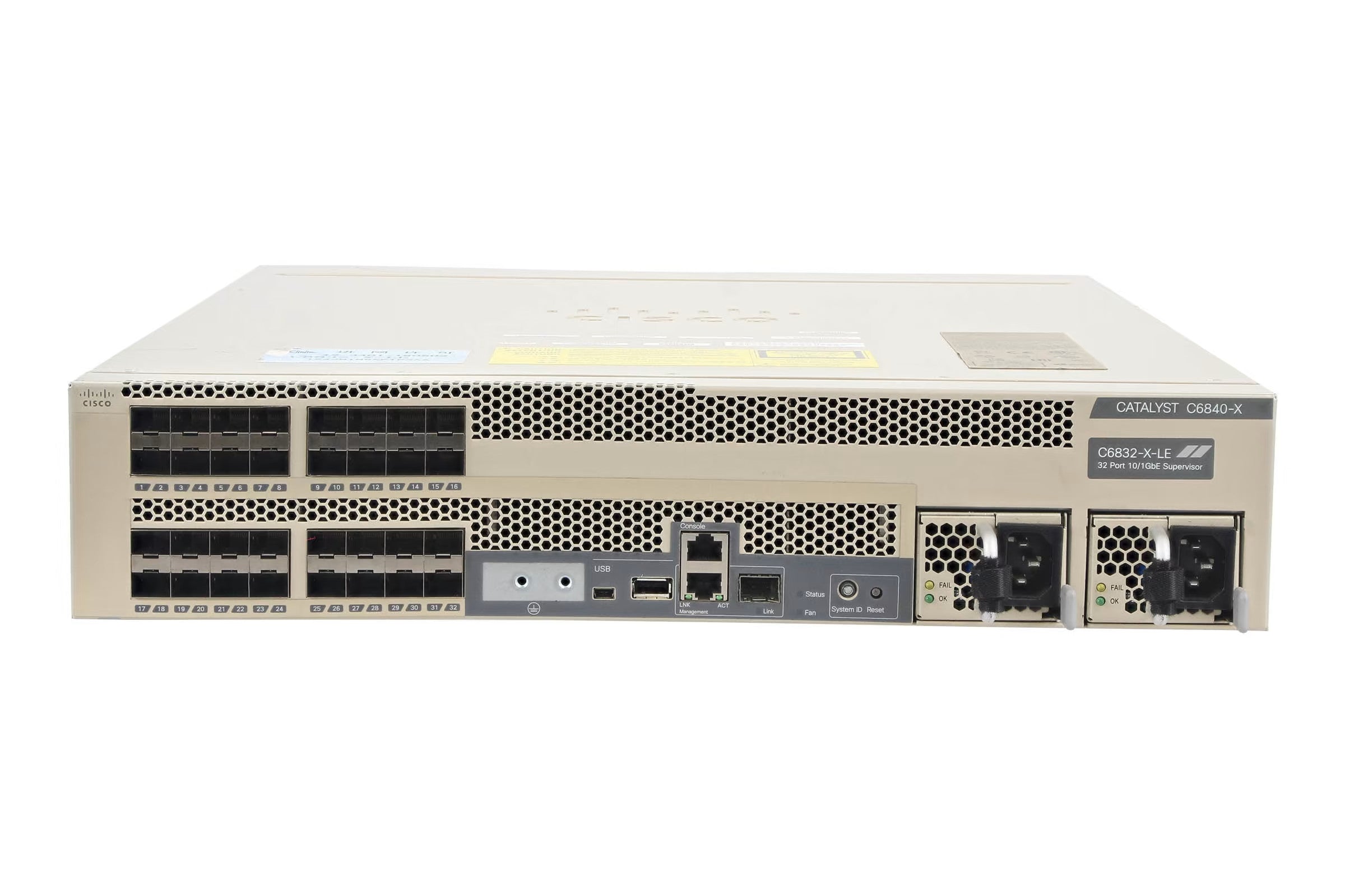 CISCO Katalysator 6832-X-CHASSIS-2XPSU C6832-X-LE