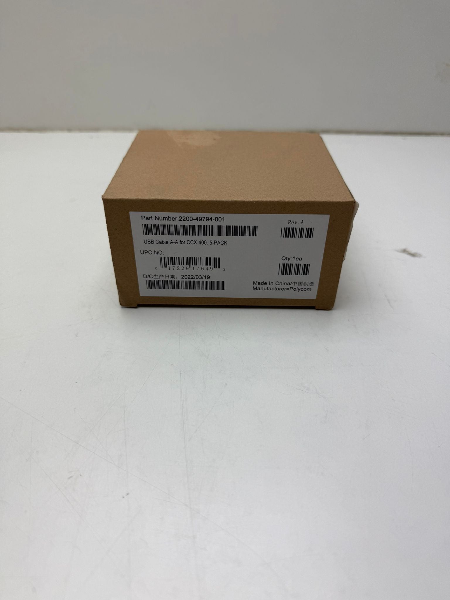 Poly CCX 400 USB-A naar USB-A kabel (5 stuks)