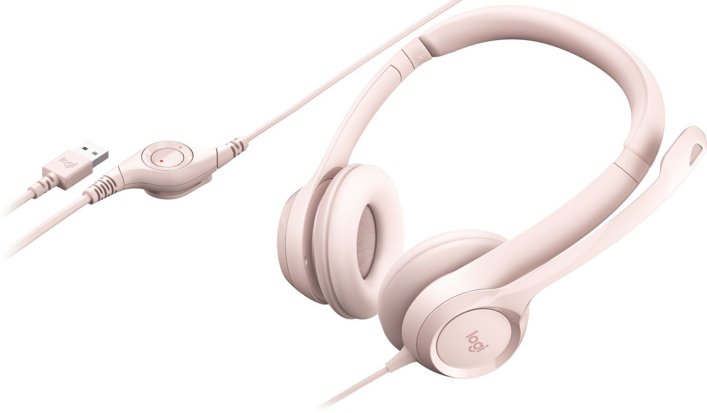 LOGITECH USB Headset H390 Roze 981-001281