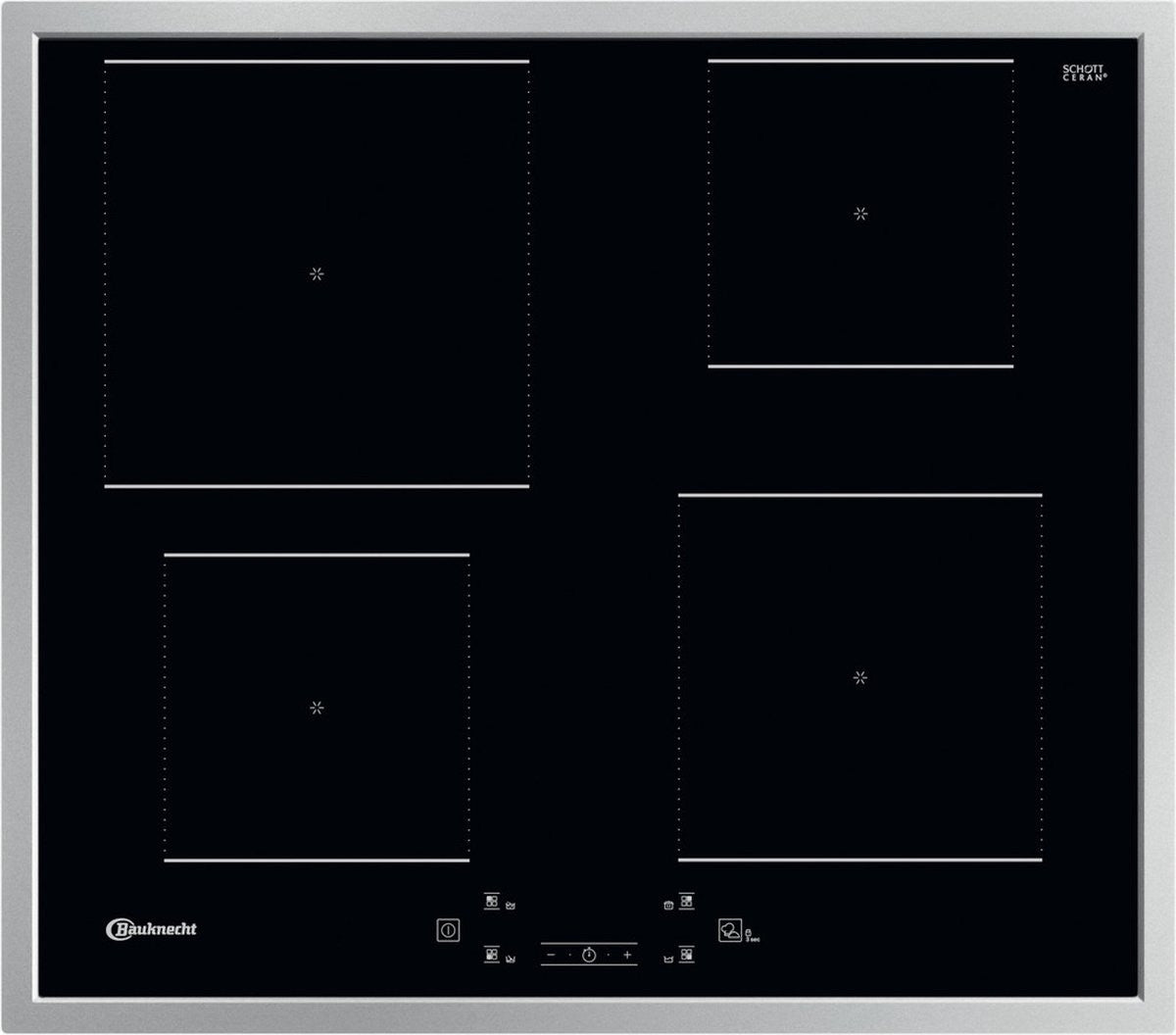 Bauknecht BQ 2760S FT kookplaat Zwart Ingebouwd Keramisch 4 zone(s)