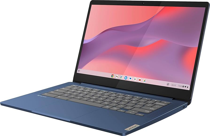 Lenovo IdeaPad Slim 3 Chrome 14M868 MediaTek Kompanio 520 Chromebook 35,6 cm (14") Full HD 4 GB LPDDR4x-SDRAM 128 GB eMMC Wi-Fi 6 (802.11ax) ChromeOS Französisch Grau