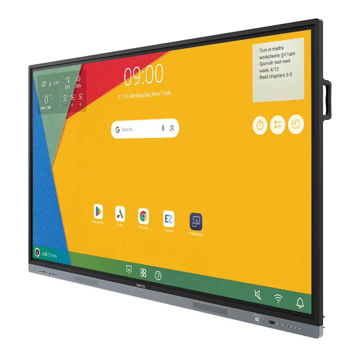 BenQ RM7504 interactive whiteboard 190.5 cm (75") 3840 x 2160 Pixels Touchscreen Black