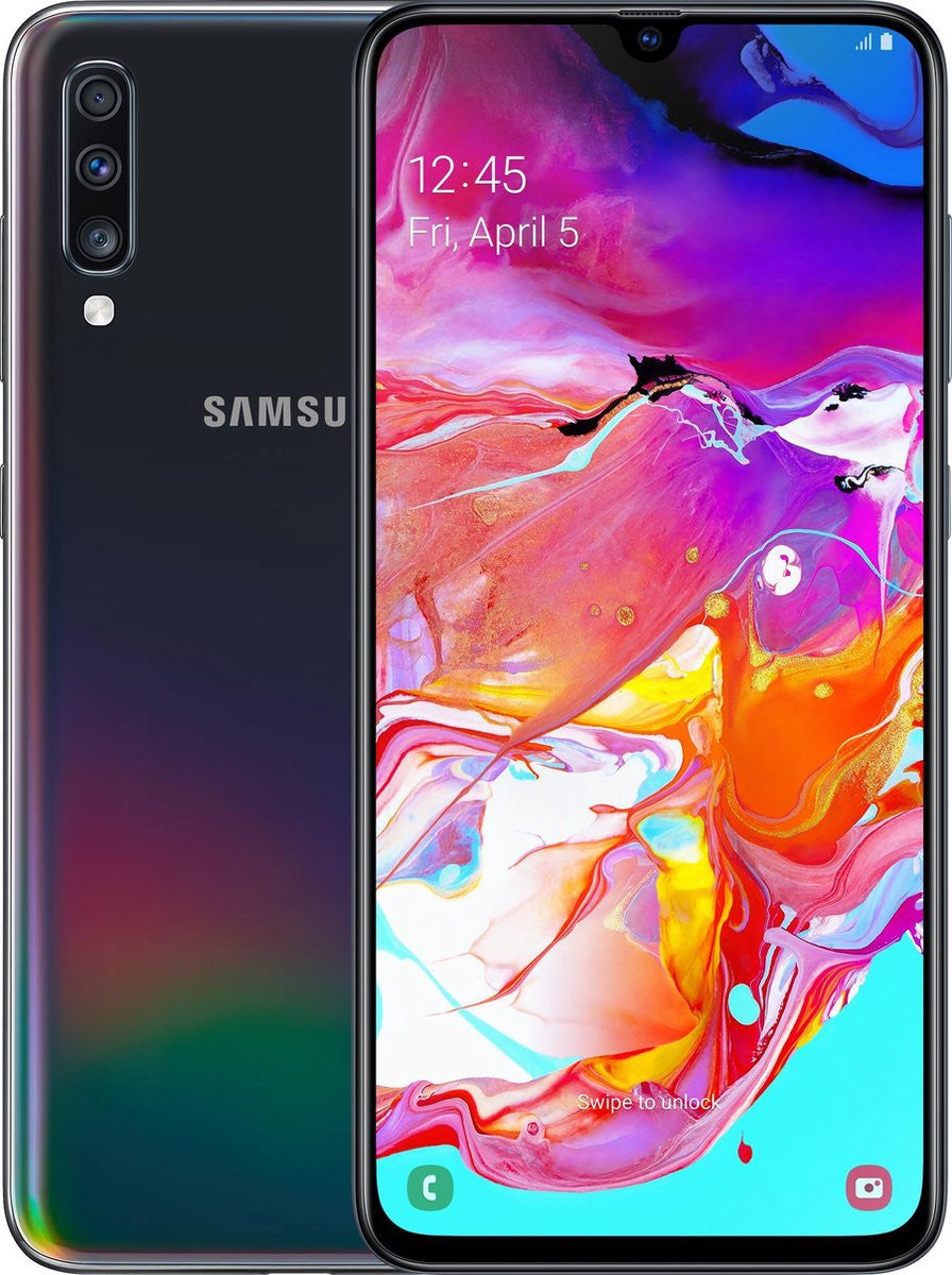 Samsung Galaxy A70 SM-A705F 17 cm (6.7") Android 9.0 4G 6 GB 128 GB 4500 mAh Black SM-A705FN/DS