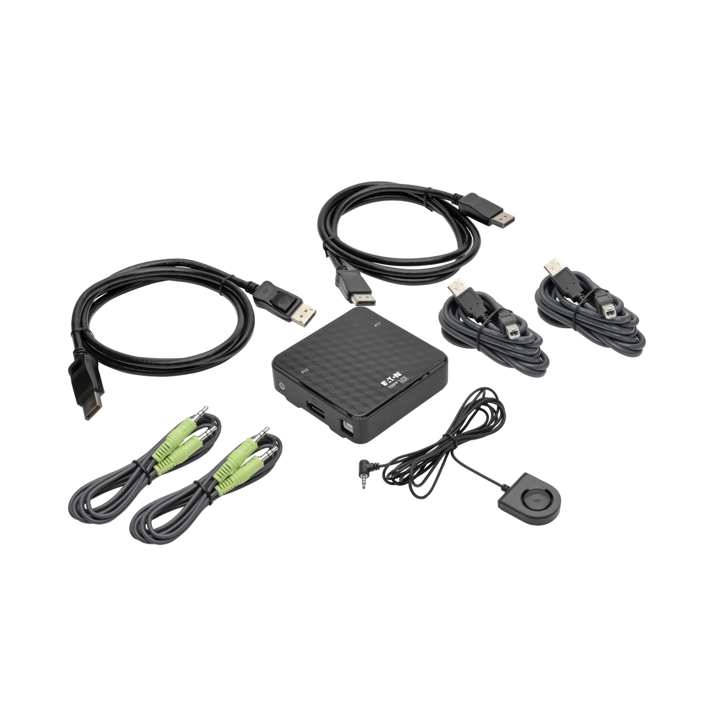 Tripp Lite B004-DP2UA2-K Tastatur/Video/Maus (KVM)-Switch Schwarz