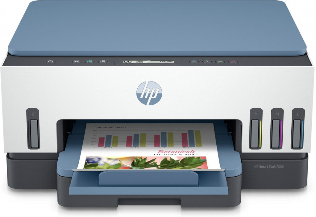 HP Smart Tank 7006 Wireless All-in-One Farbe Drucker, Beidseitiger Druck; Kopierer, Scanner