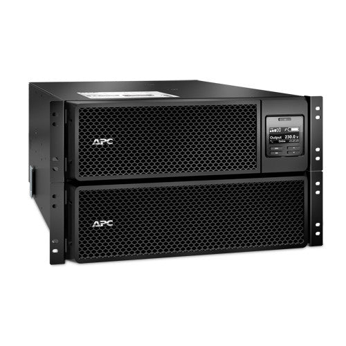 APC Smart-ups On-Line SRT10KRMXLI-10kW/VA, 6x C13 + 4x C19 + Hardwire 1 phase output, Rackmountable, Embedded NMC