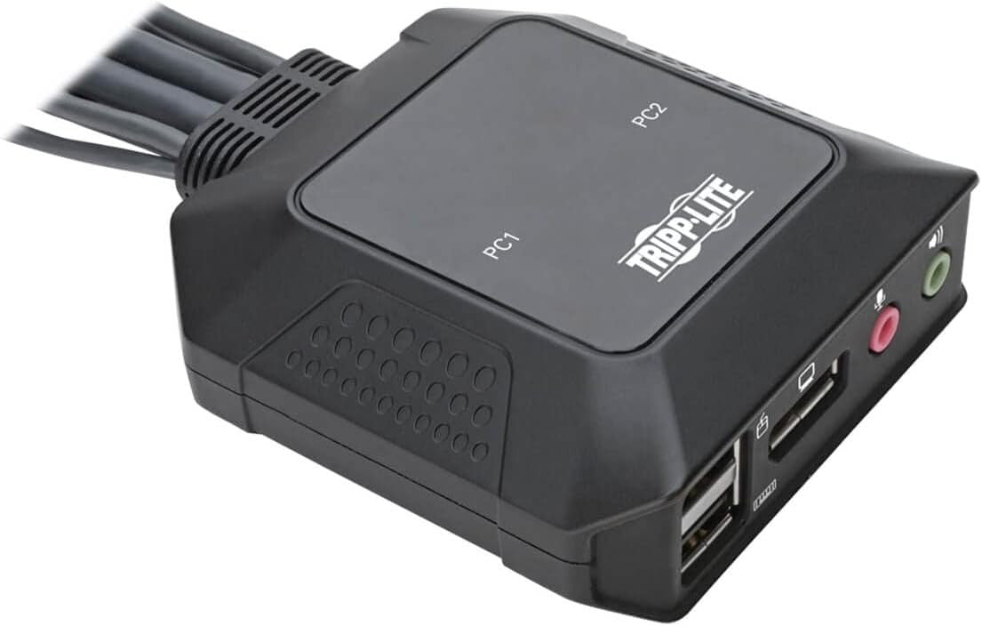 Tripp Lite B032-DPUA2 Tastatur/Video/Maus (KVM)-Switch Schwarz