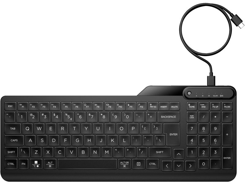 HP 405 Tastatur mit Hintergrundbeleuchtung für mehrere Geräte