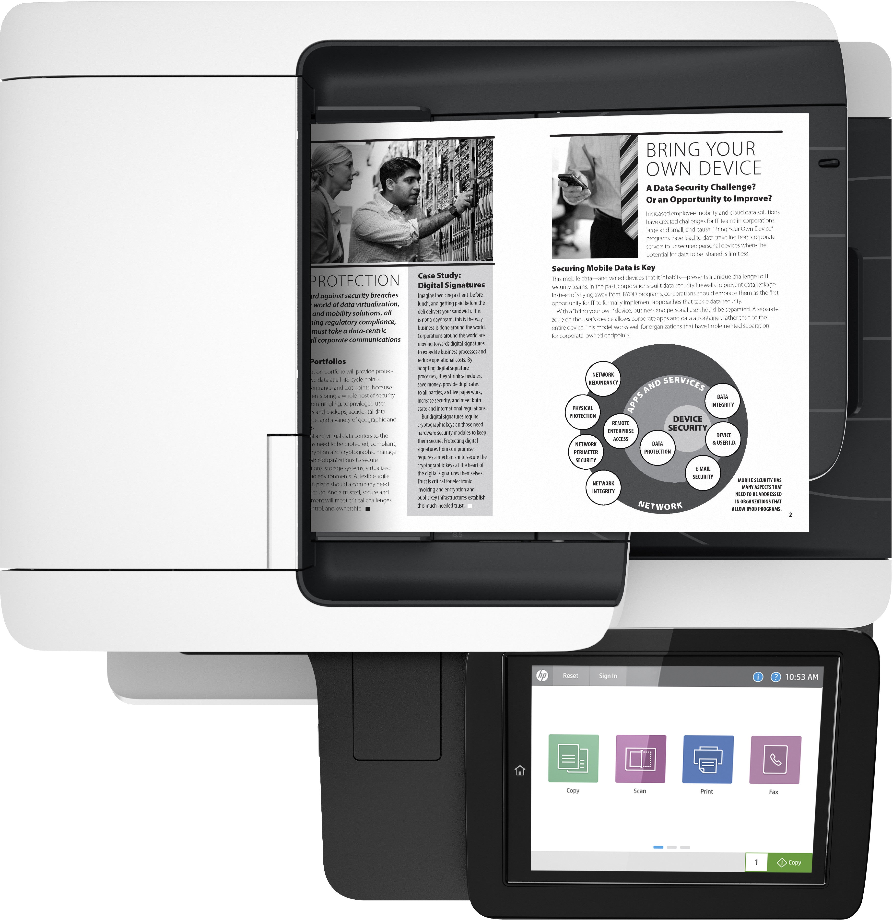 HP LaserJet Enterprise M528dn Draadloos Multifunction Zwart-wit Printer, Kopieerapparaat, scanner; dubbelzijdig